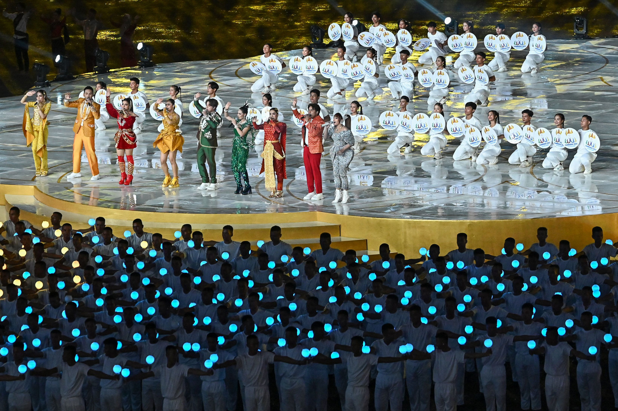 Performers sang "See You Again" as the 2023 SEA Games came to an end ©Getty Images