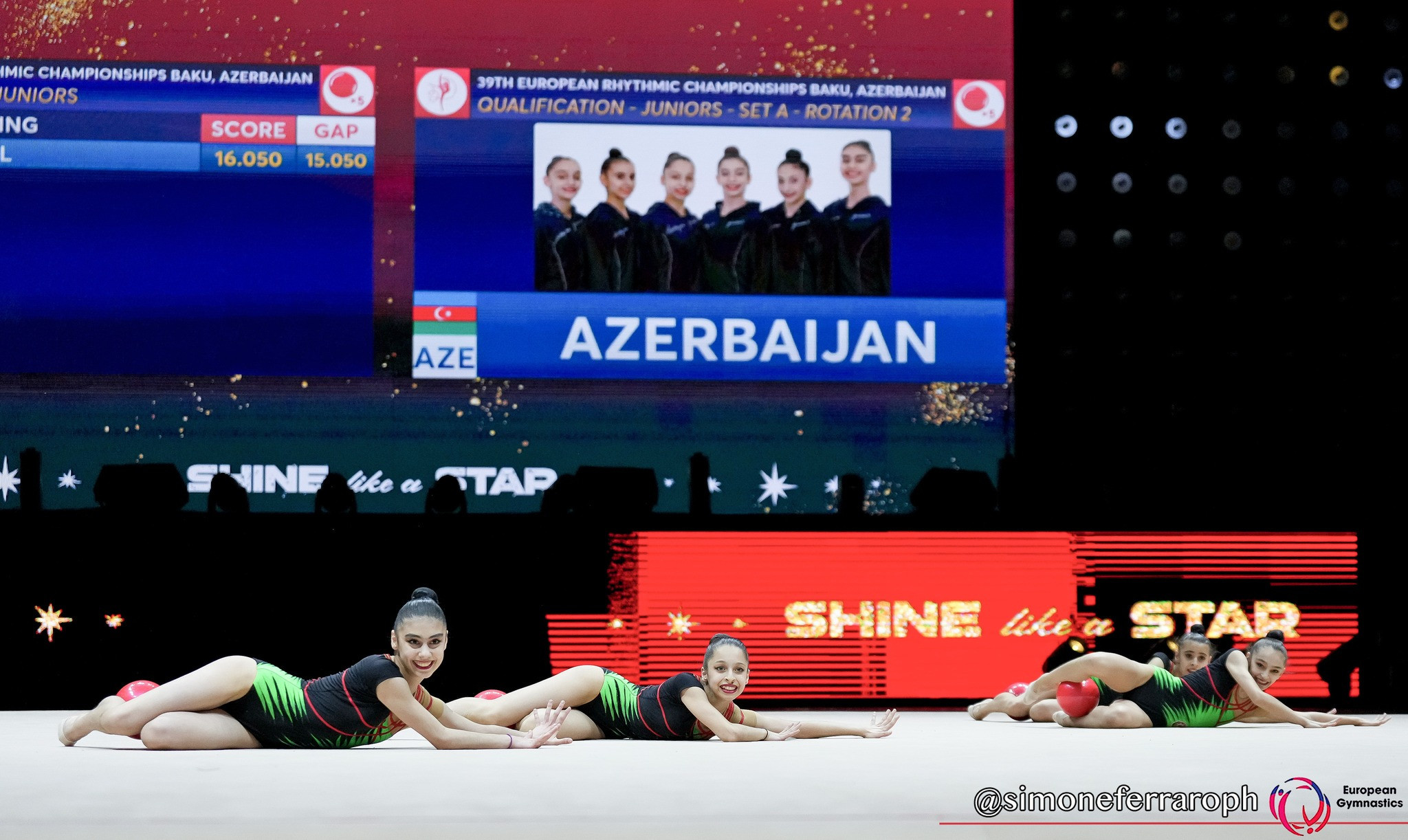 Hosts Azerbaijan got bronze in the all round event today ©European Gymnastics
