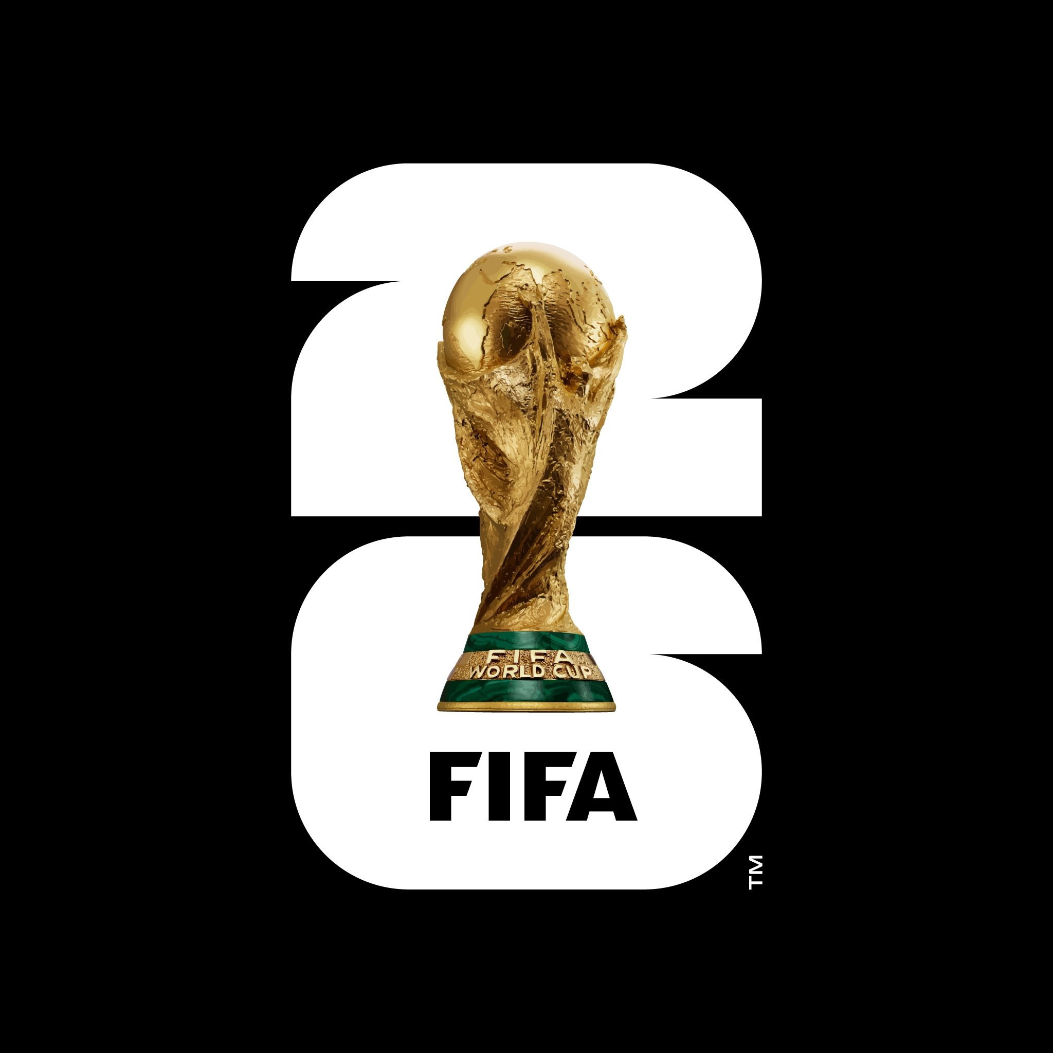 The actual FIFA World Cup trophy is being used in an official logo for the tournament for the first time ©FIFA