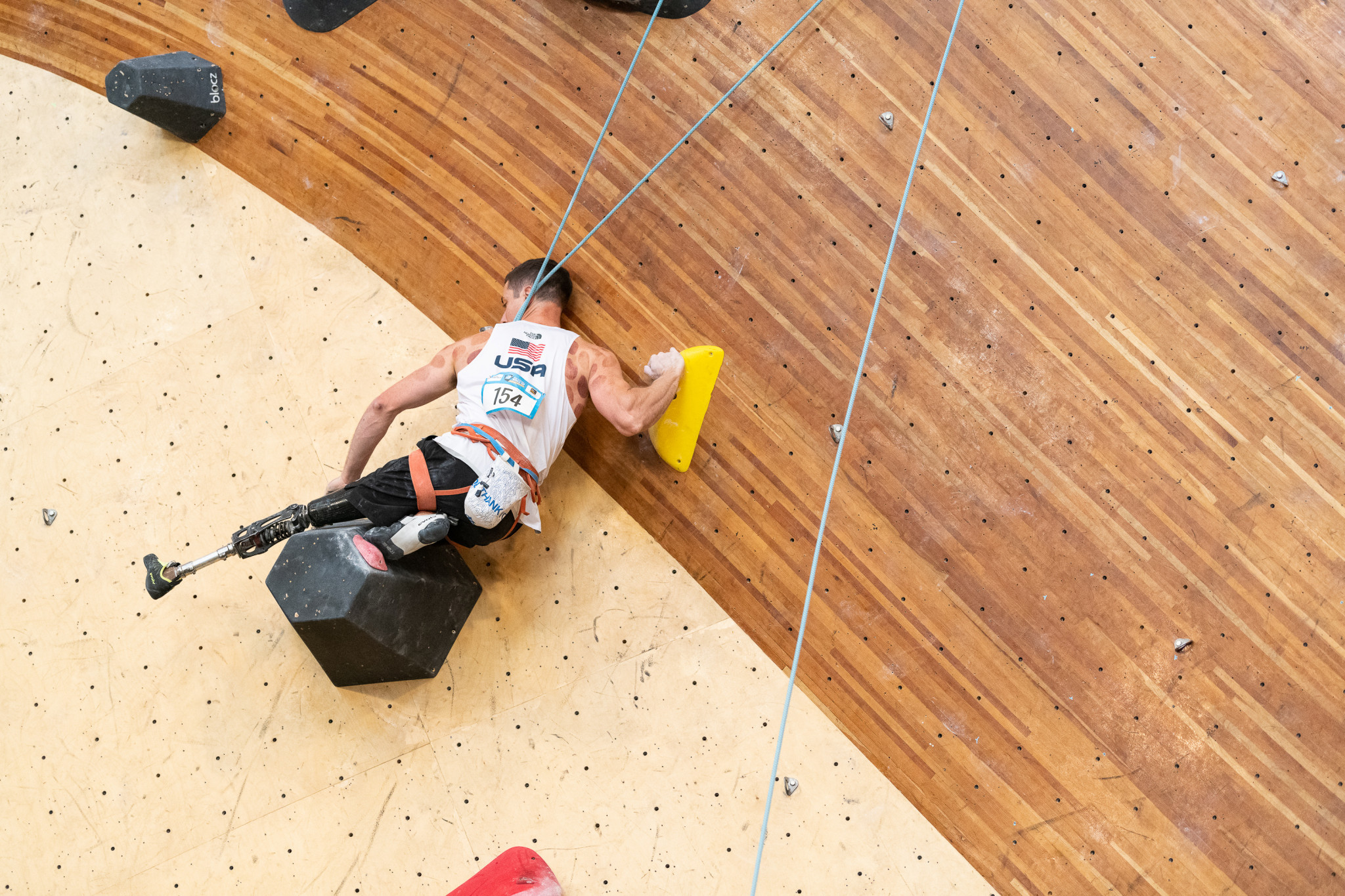 Climbing is hoping to be added to the Paralympic programme in time for LA 2028 ©IFSC