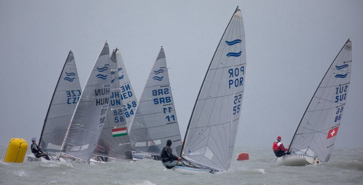 Home sailor Domonkos Nemeth won the Finn European open and under-23 titles at Lake Balaton in Hungary ©Twitter