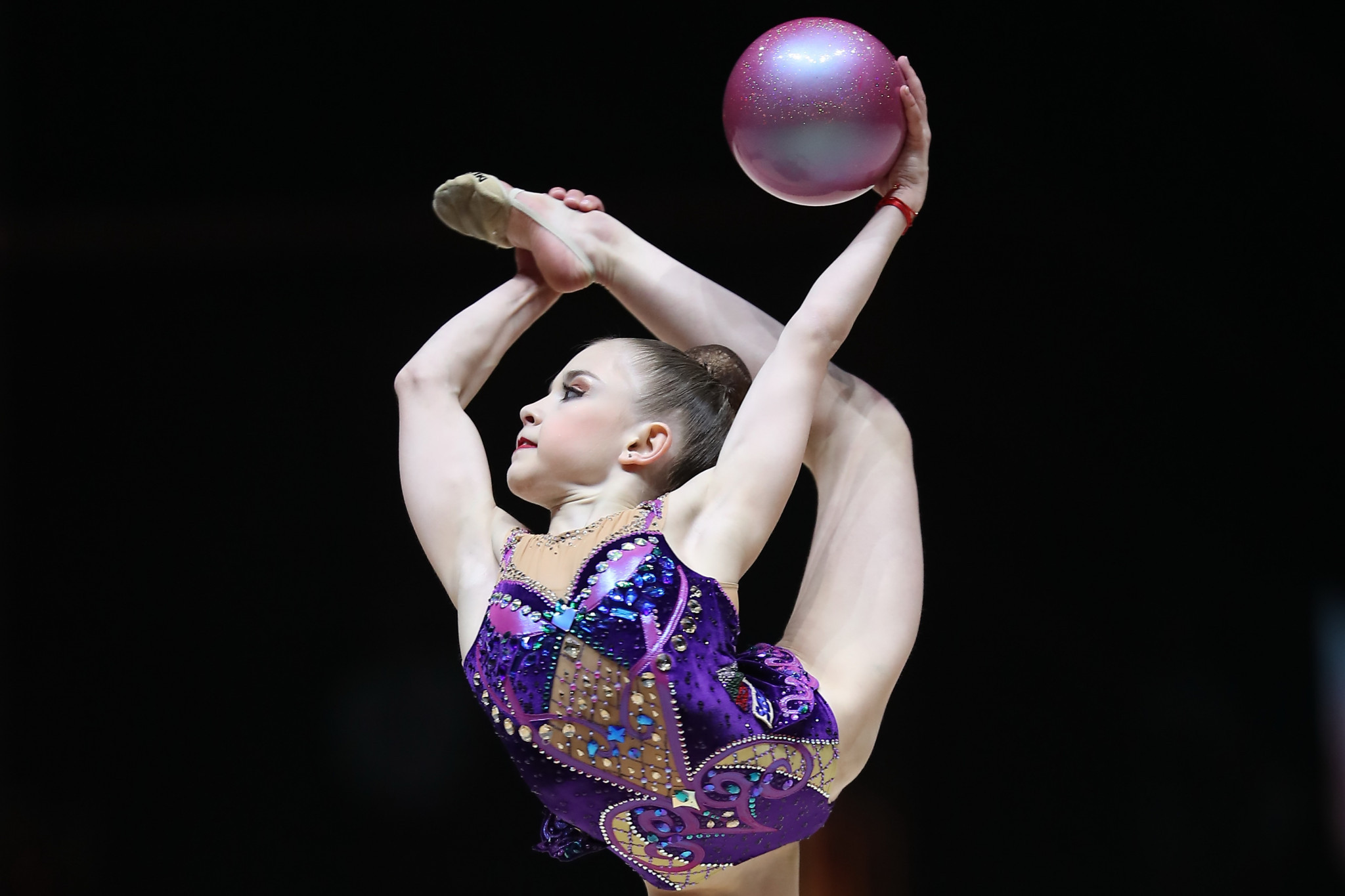 Four-time World Championships medallist Stiliana Nikolova of Bulgaria topped the charts in the ball qualifiers ©Azerbaijan Gymnastics Federation