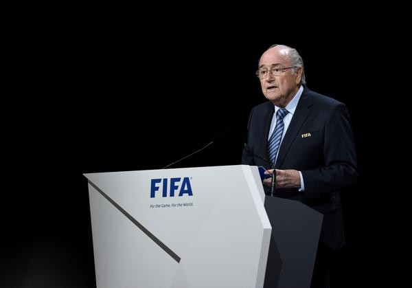 Sepp Blatter addressing the FIFA Congress this morning ©FIFA