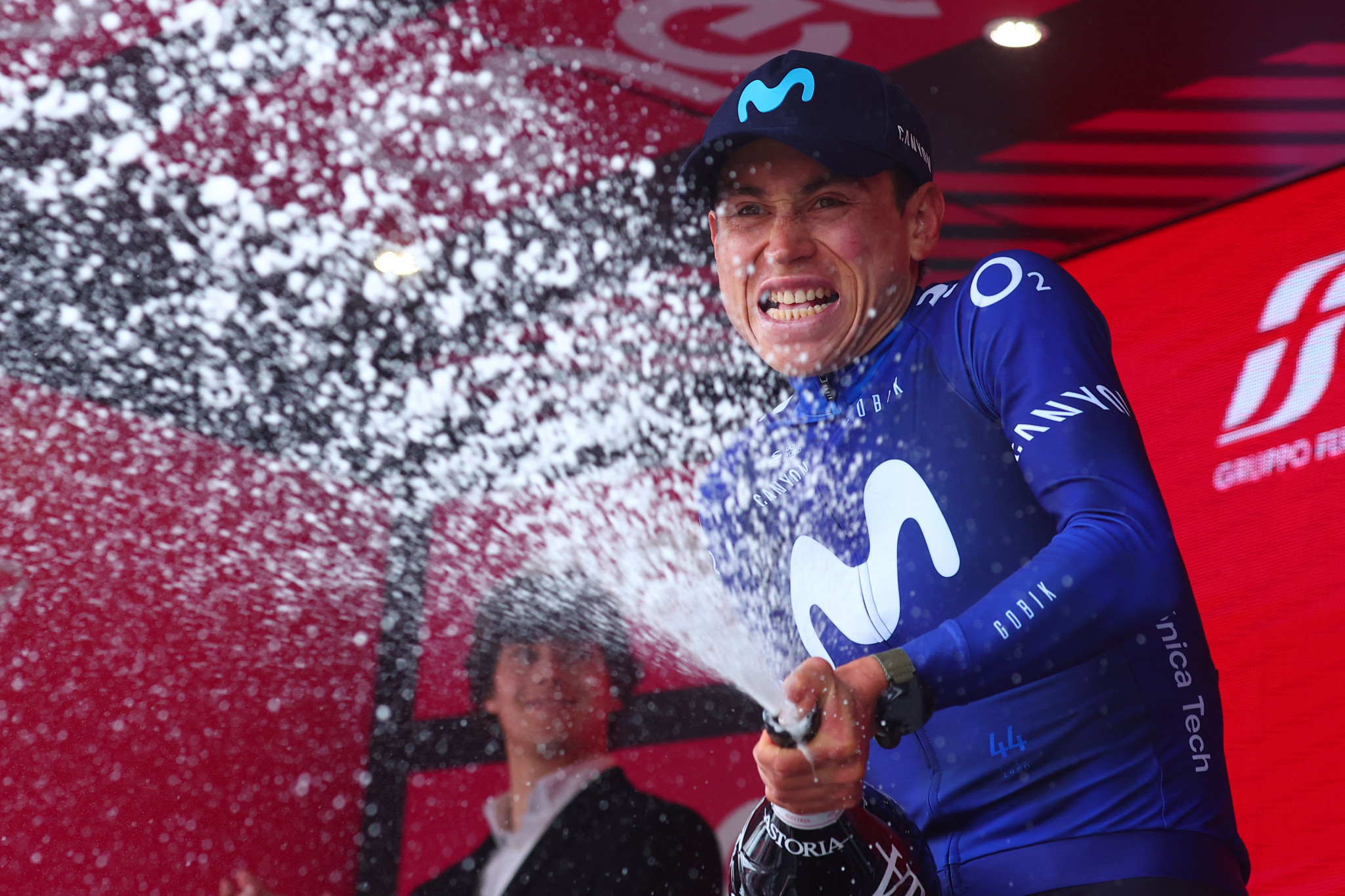 Colombia's Einer Rubio provided Movistar Team with a first stage win on the Giro d'Italia for four years ©Getty Images
