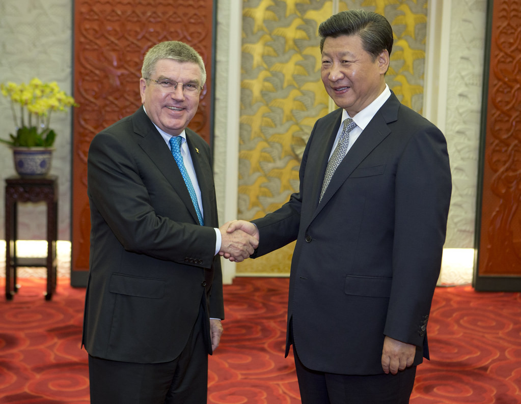 Bach praises Chinese President Xi and claims has "driven forward global sports development"
