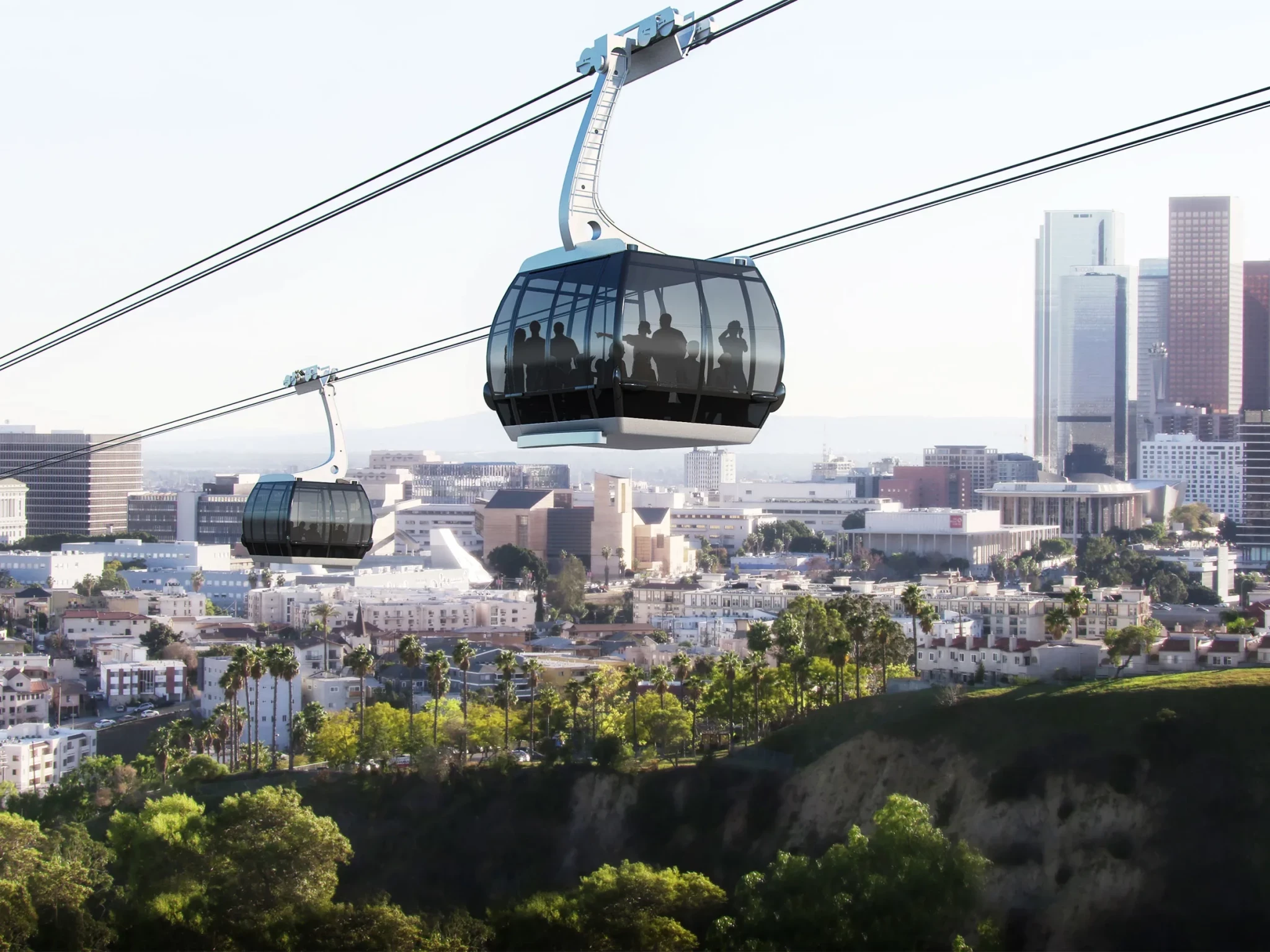 Survey finds locals narrowly in favour of Dodger Stadium gondola plan in time for Los Angeles 2028