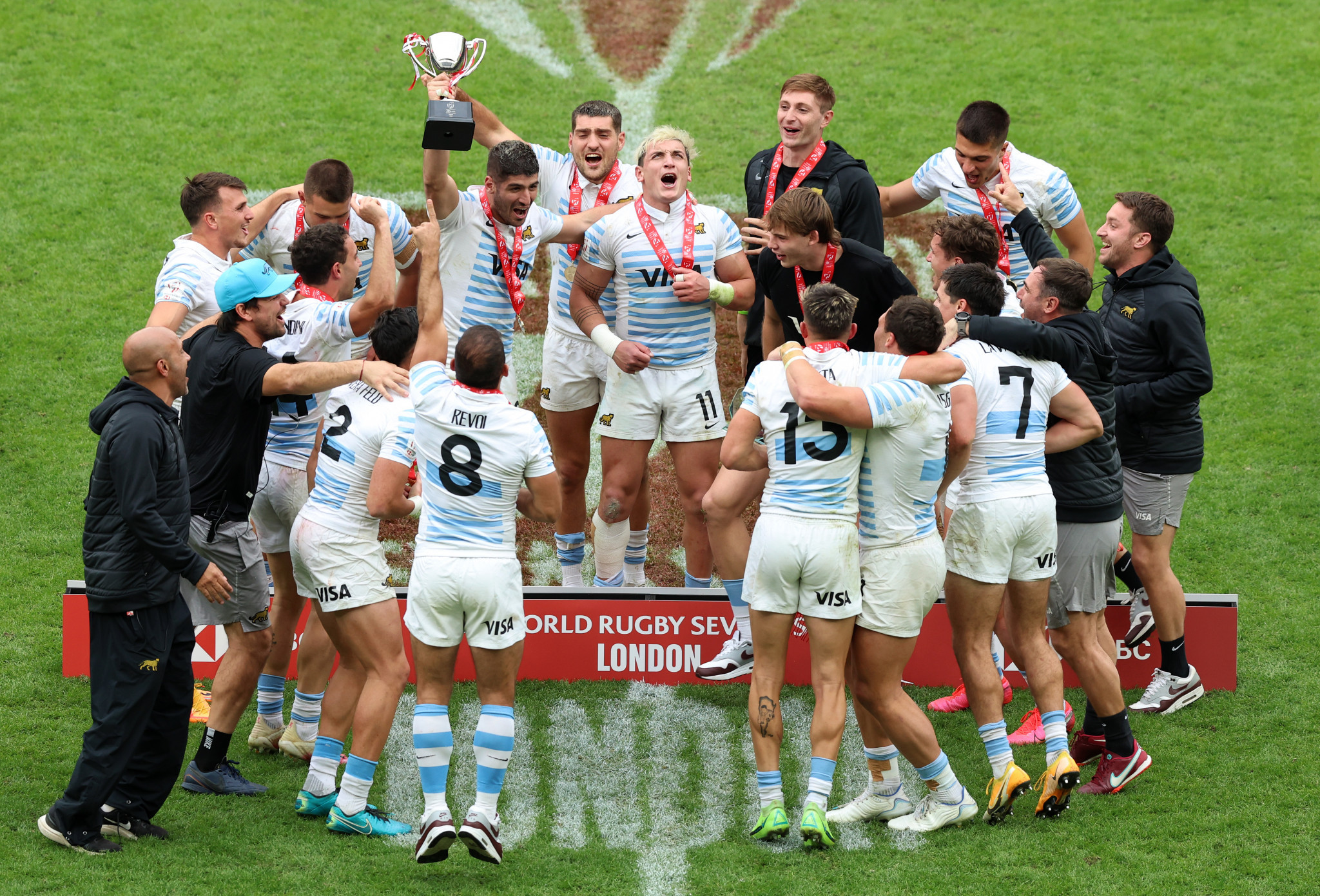 Argentina had already qualified for Paris 2024, and won the final World Rugby Sevens Series tournament of the season in London ©Getty Images