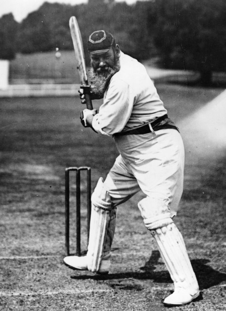 WG Grace, the majestic Victorian cricketer who was never averse to winding his opponents up whenever he had the opportunity...©Getty Images