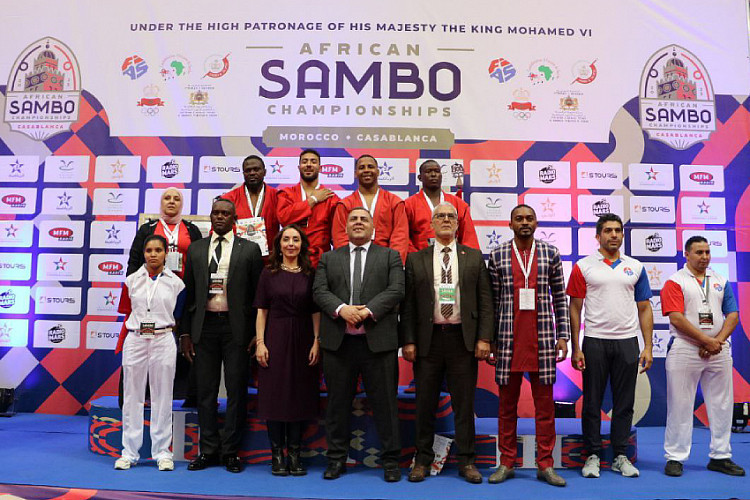 Lucky 13 for Morocco as hosts dominate African Sambo Championships