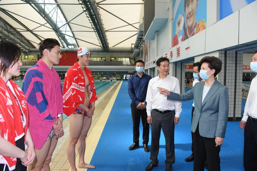 Chinese State Councillor Shen Yiqin has inspected several venues for this year's Asian Games in Hangzhou ©Hangzhou 2022