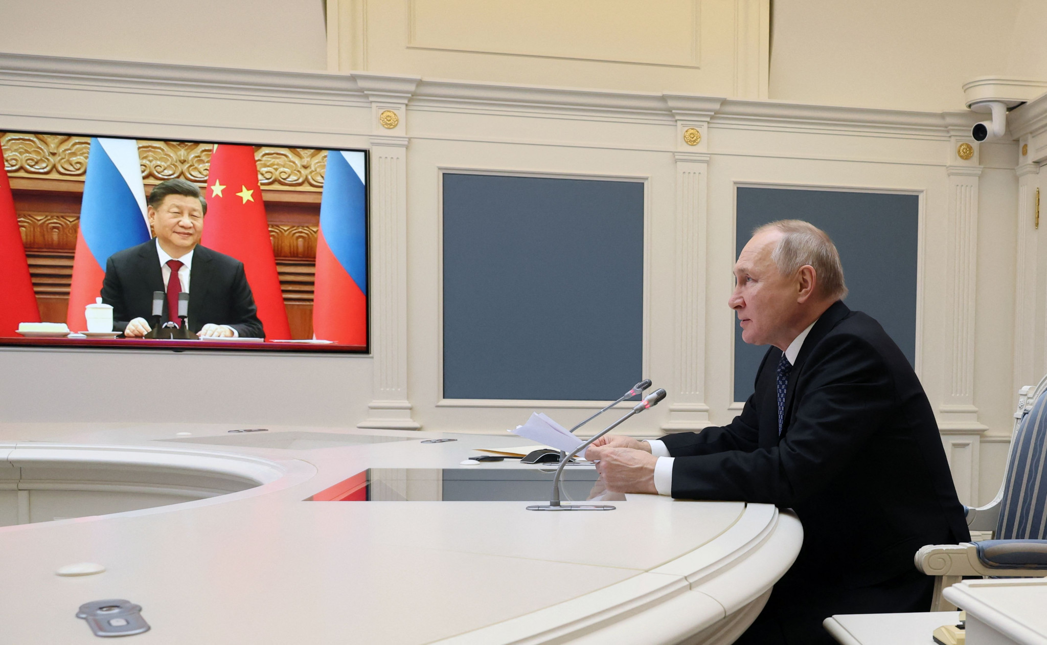 Chinese leader Xi Jinping and Russian President Vladimir Putin have been enthusiastic about closer ties through sport ©Getty Images