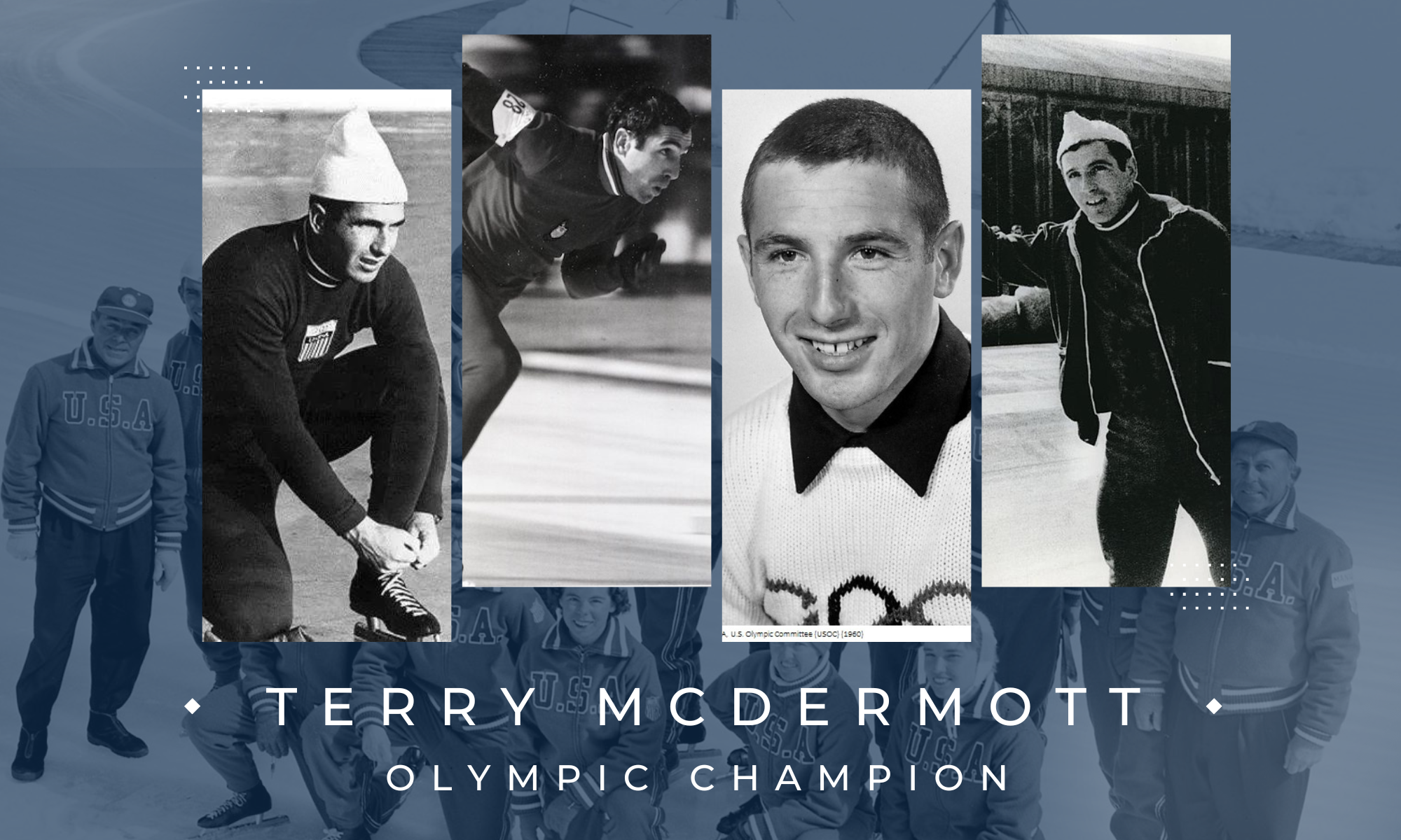 Terry McDermott was the only gold medallist from the United States at the 1964 Innsbruck Winter Olympics©US Speedskating