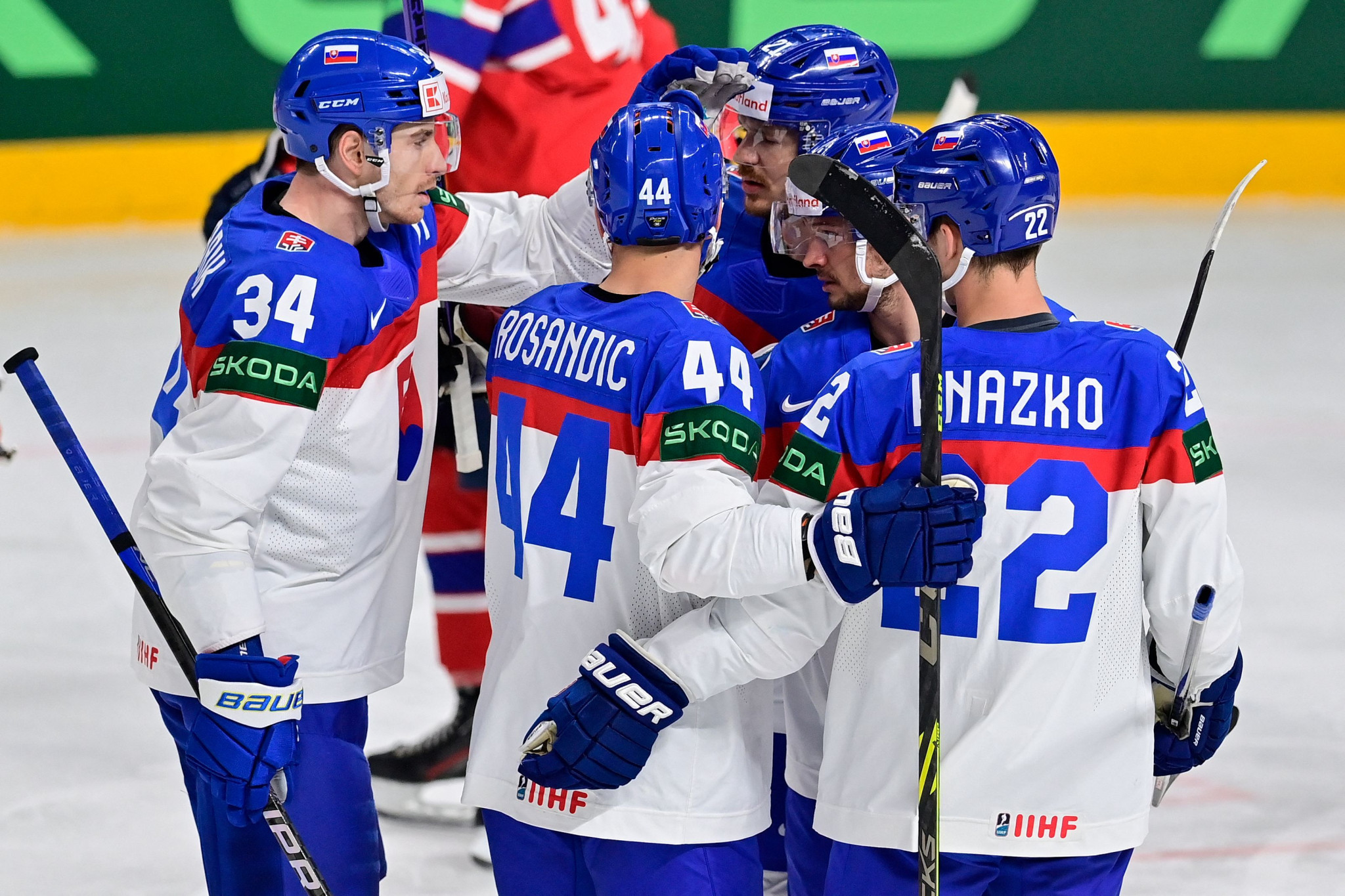 Slovakia's victory over Norway briefly put them in a qualifying sport for the quarter final but was in vain after the later Latvian success ©Getty Images