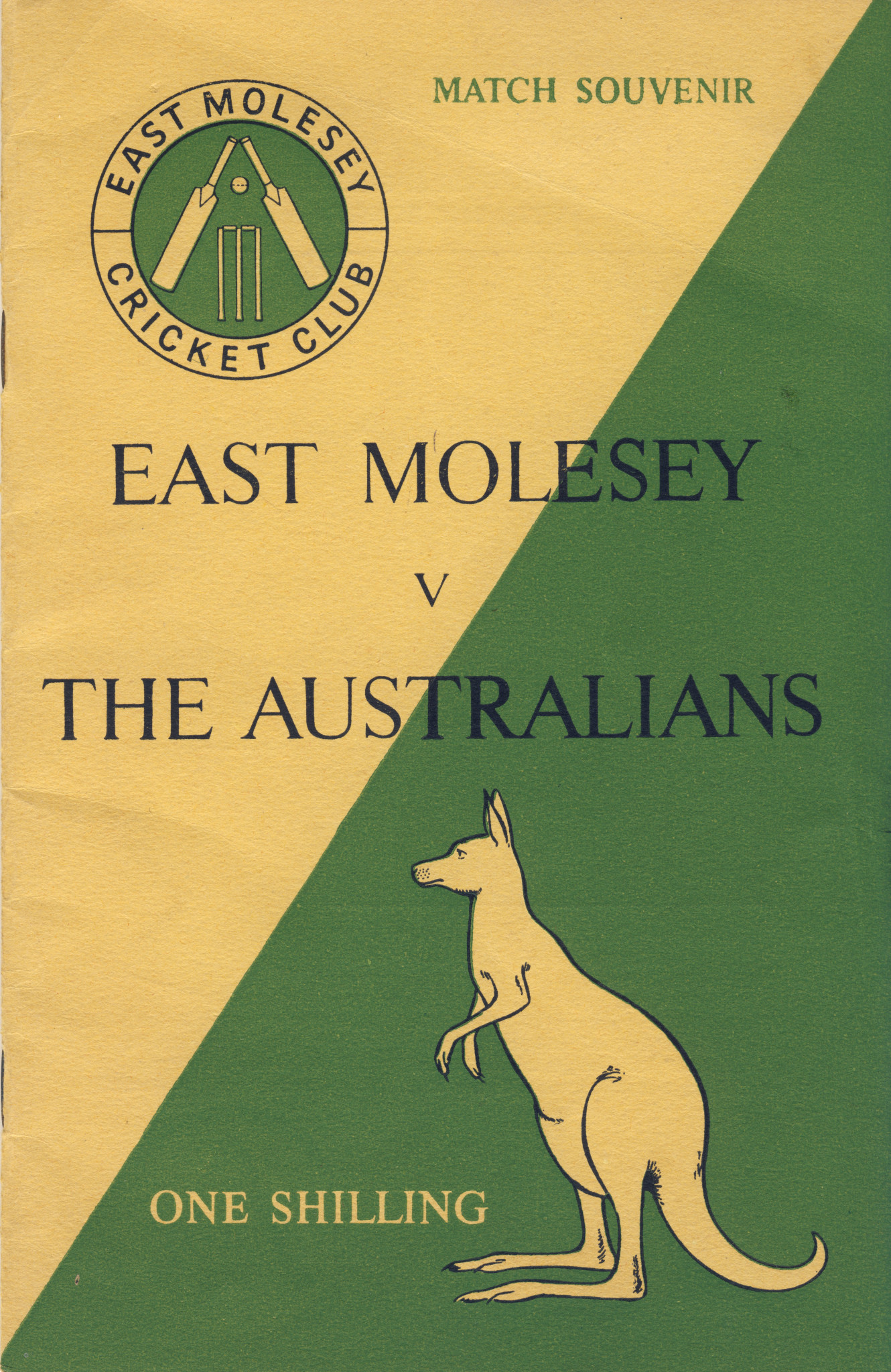 A souvenir of a unique cricketing occasion in 1953 ©EMCC