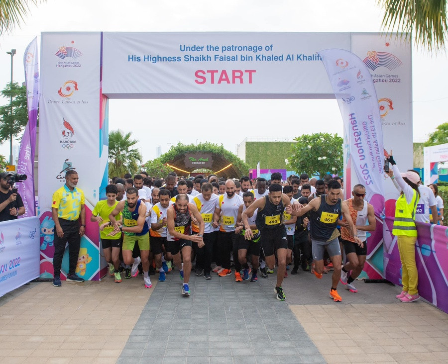 Around 1,500 participants were involved in Bahrain's Asian Games Fun Run ©OCA