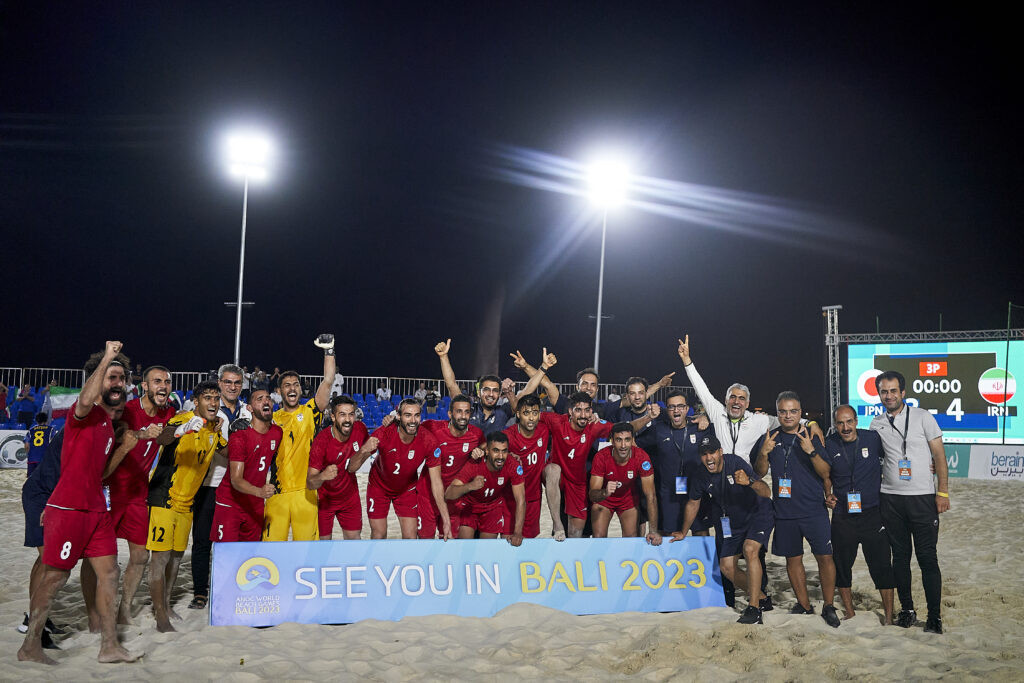 Despite losing the final, Iran still qualified for the 2023 ANOC World Beach Games ©BSWW