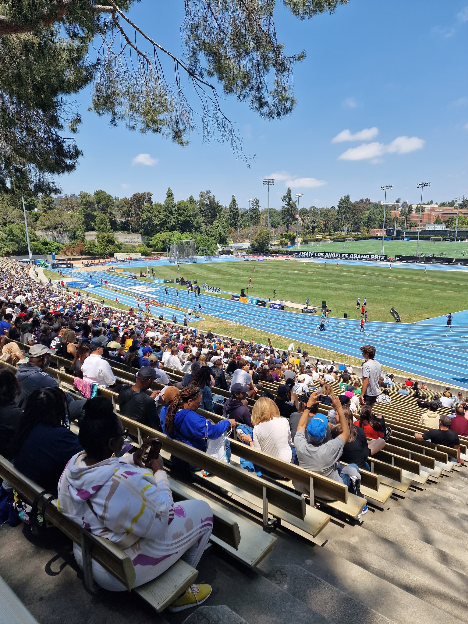 A crowd of just 7,000 turned up to watch the Los Angeles Grand Prix, which USATF have pledged to continue supporting to help raise the profile of the sport before the 2028 Olympics ©Twitter