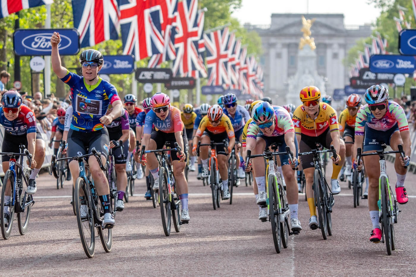 The Netherlands Charlotte Kool won the UCI Women's World Tour event RideLondon Classique after a sprint finish on The Mall ©RideLondon