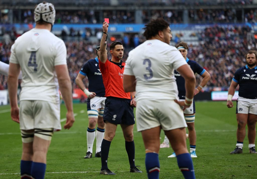 Mohamed Haouas is the only player to have been sent off in the Six Nations twice ©Getty Images