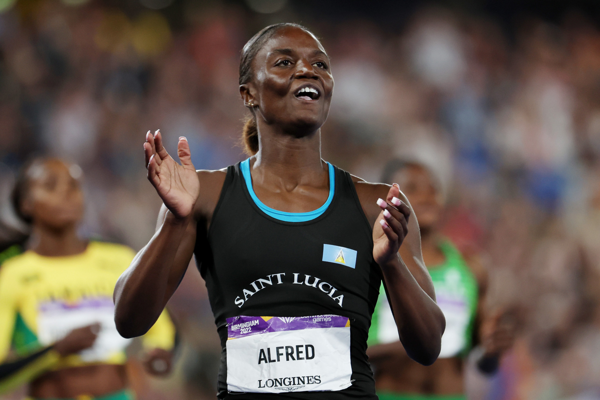 St Lucia has high hopes for sprinter Julien Alfred ©Getty Images