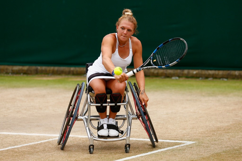 The song features the vocals of seven-time Grand Slam champion Jordanne Whiley of Britain