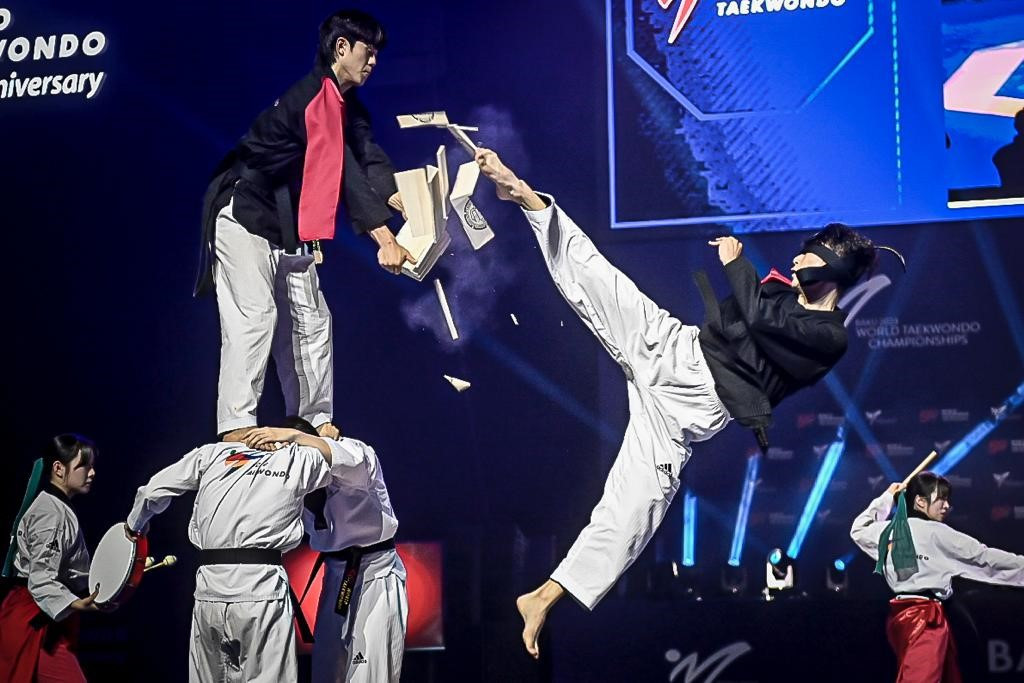 The World Taekwondo Demonstration Team delivered a special performance for spectators at the Opening Ceremony ©World Taekwondo