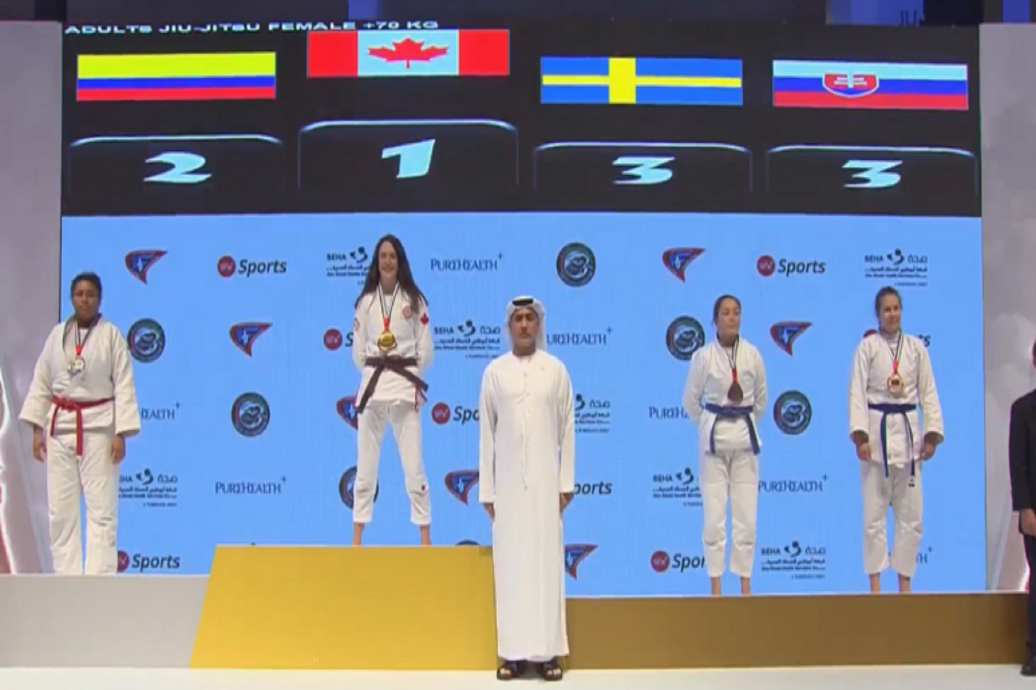 Rain Pfaff tops a world podium for Canada