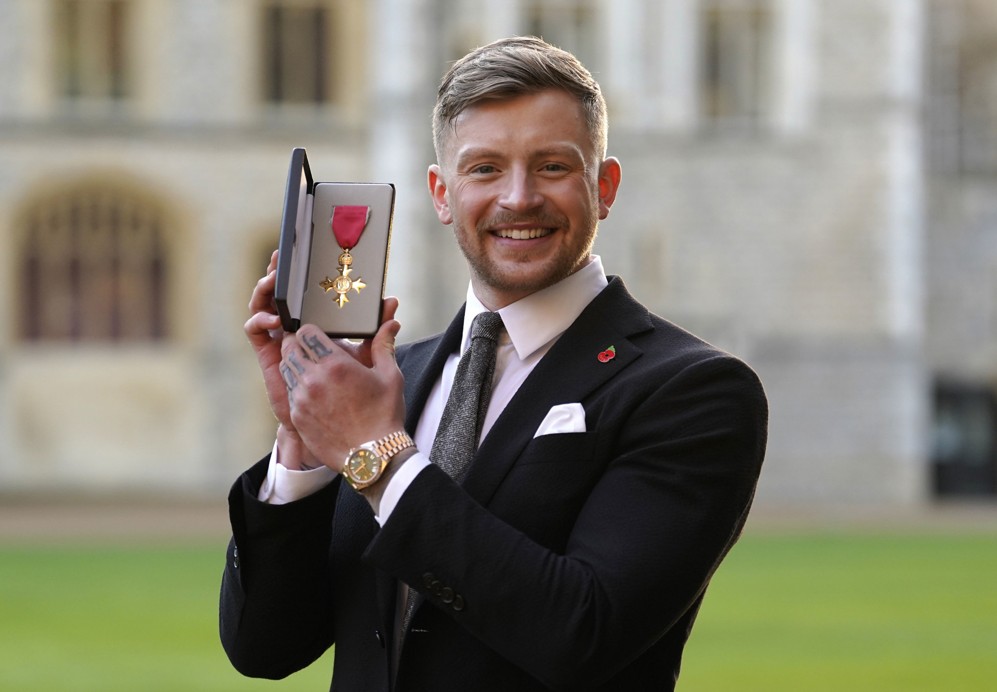 Last November Adam Peaty received the Order of the British Empire in recognition of his achievements in the pool ©Getty Images