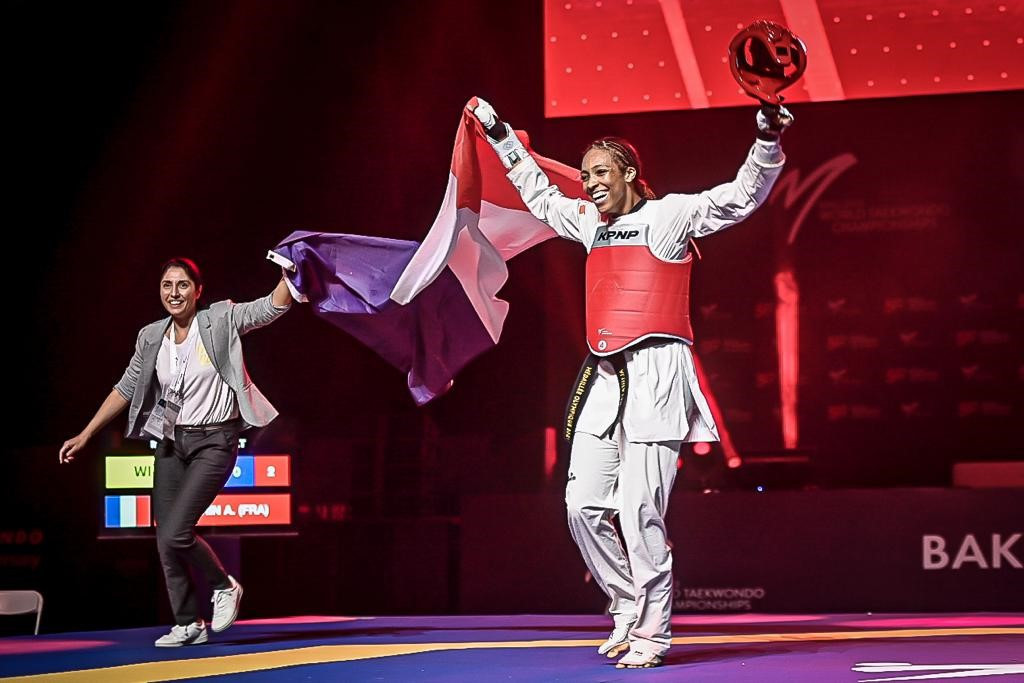 Althéa Laurin was one of two French winners on the second day of the World Taekwondo Championships ©World Taekwondo