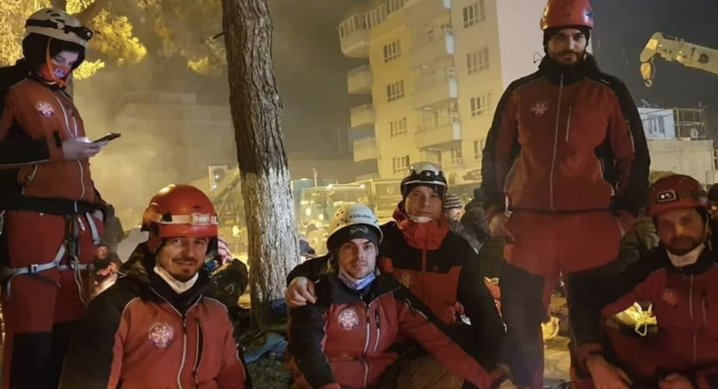 Adis Karkelja was also part of a rescue team that helped out in Turkey after the devastating earthquakes earlier this year ©Adis Karkelja