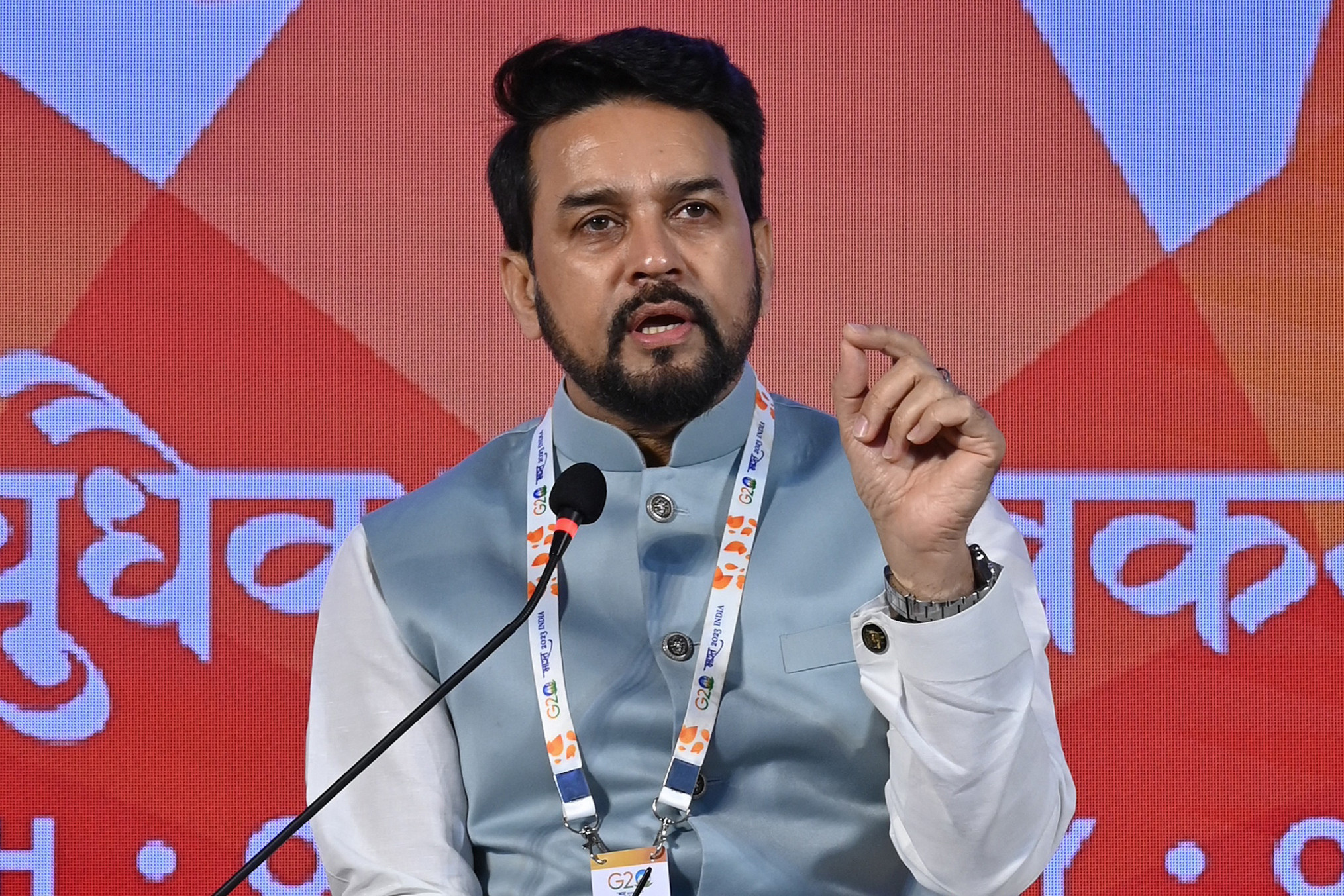Sports Minister Anurag Thakur has urged wrestlers not to take any extreme step until the police investigation concludes ©Getty Images