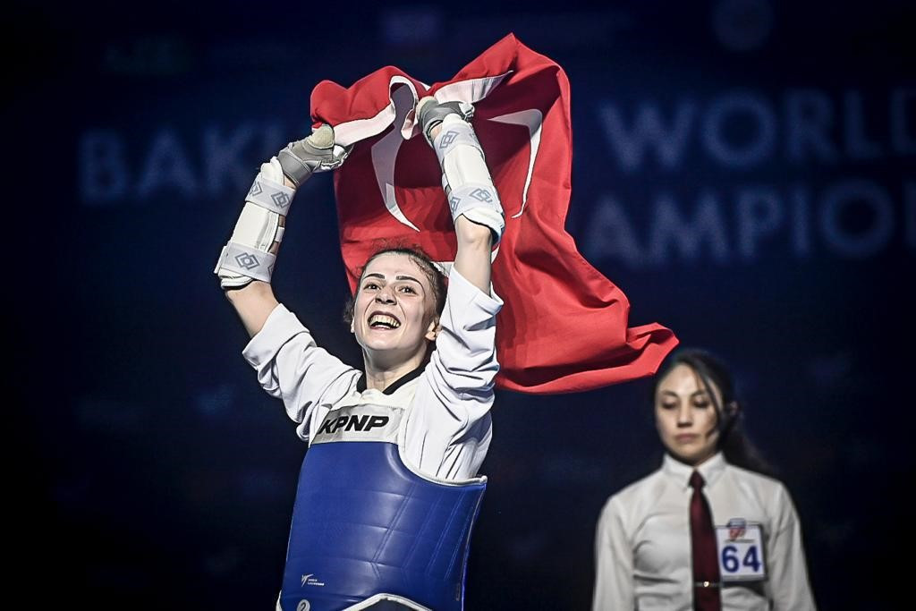 Turkey's Merve Dinçel added World Championships gold to her European title in the women's under-49kg ©World Taekwondo