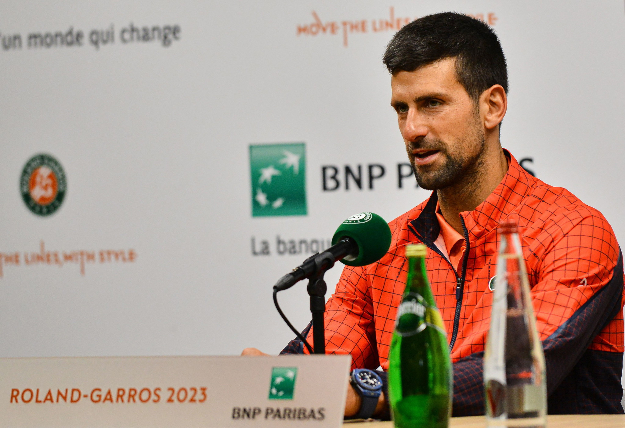 Novak Djokovic of Serbia has been criticised for his political message about Kosovo ©Getty Images