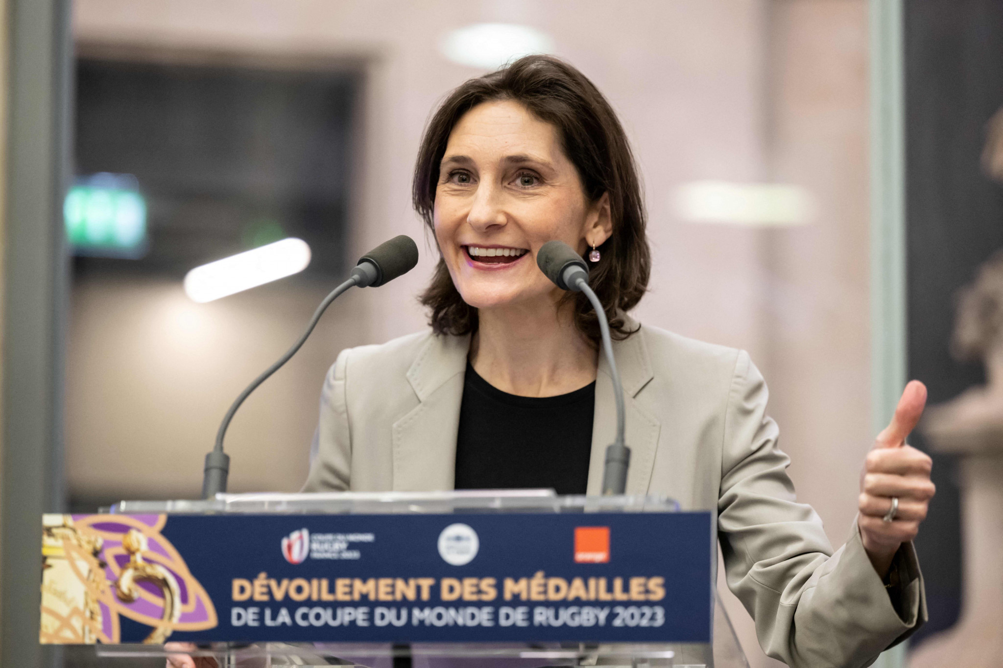 French Sports Minister Amélie Oudéa-Castéra has said her budget will not be cut after Paris 2024 ©Getty Images