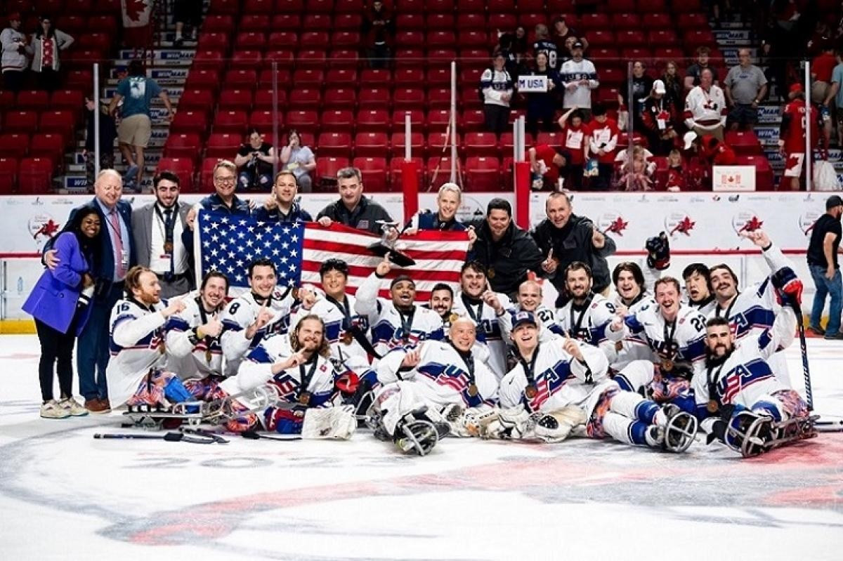 The United States captured their sixth World Para Ice Hockey Championships title and third in succession with victory over hosts Canada in Moose Jaw ©World Para Ice Hockey