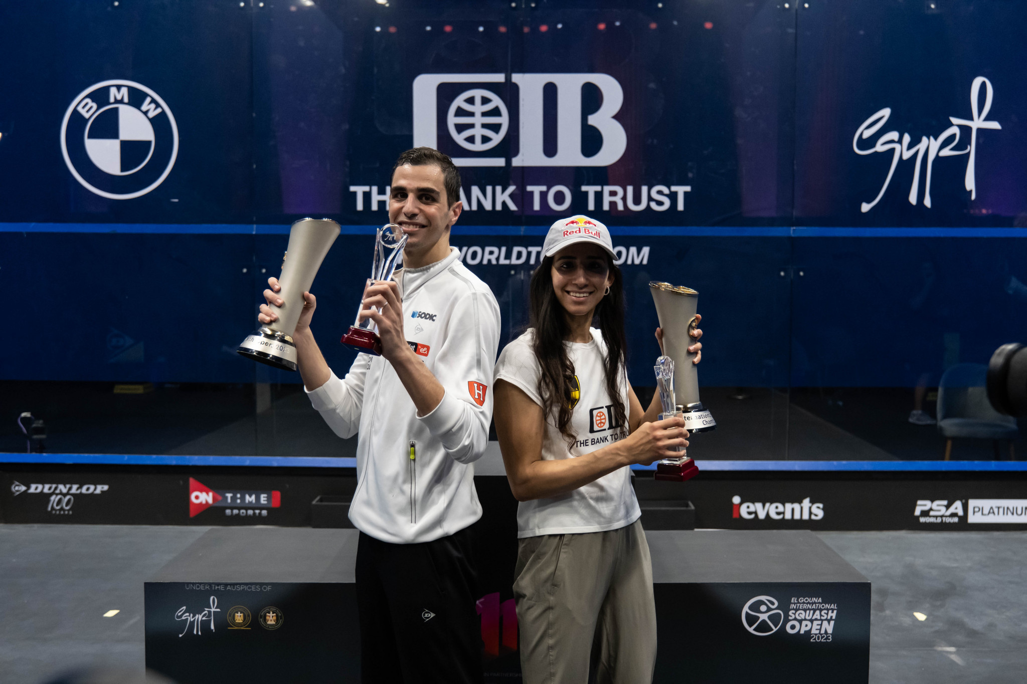 Farag and Gohar return to top of squash world rankings after winning El Gouna International titles