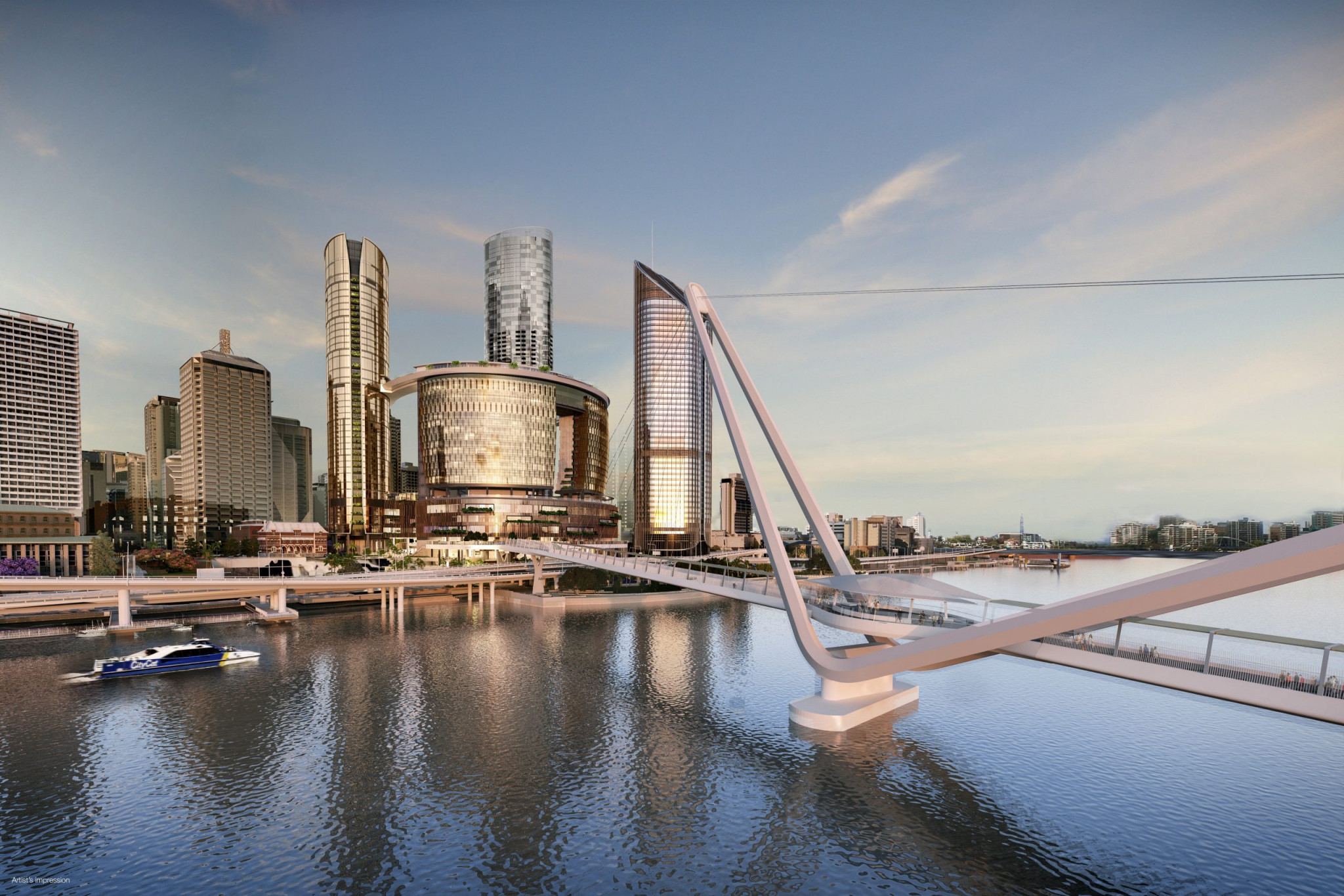  The opening of Queen's Wharf in Brisbane, set to be home to several five-star hotels for the 2032 Olympics when completed, has been postponed by four months ©Queen's Wharf