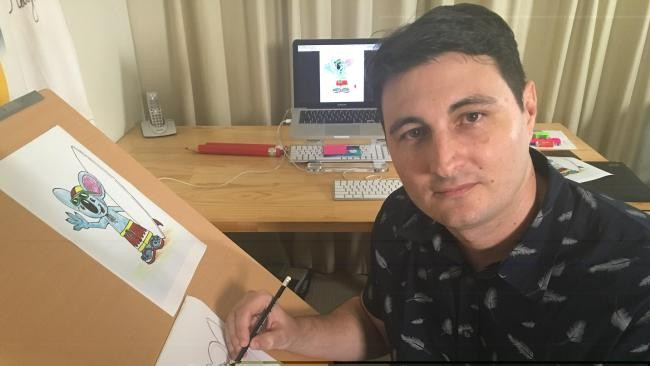 Australian graphic designer Troy Sizer claims that Gold Coast 2018 mascot Borobi is the second occasion one of his designs has not been properly acknowledged ©Channel 10