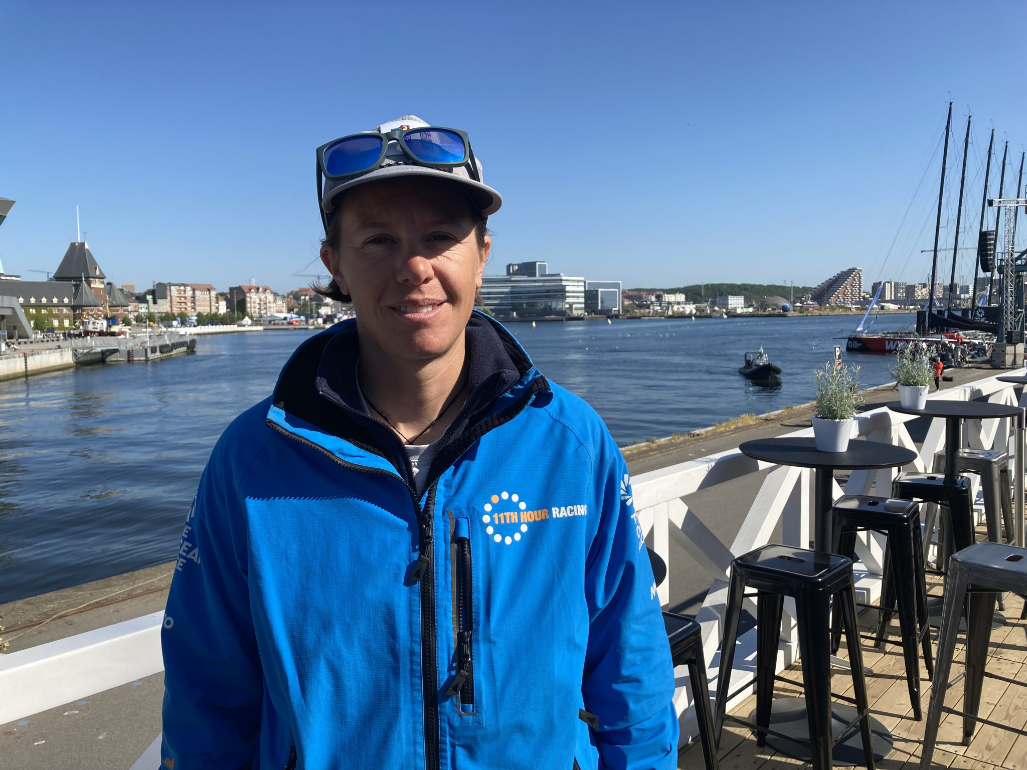 Francesca Clapcich of Italy is competing alongside men in The Ocean Race ©ITG