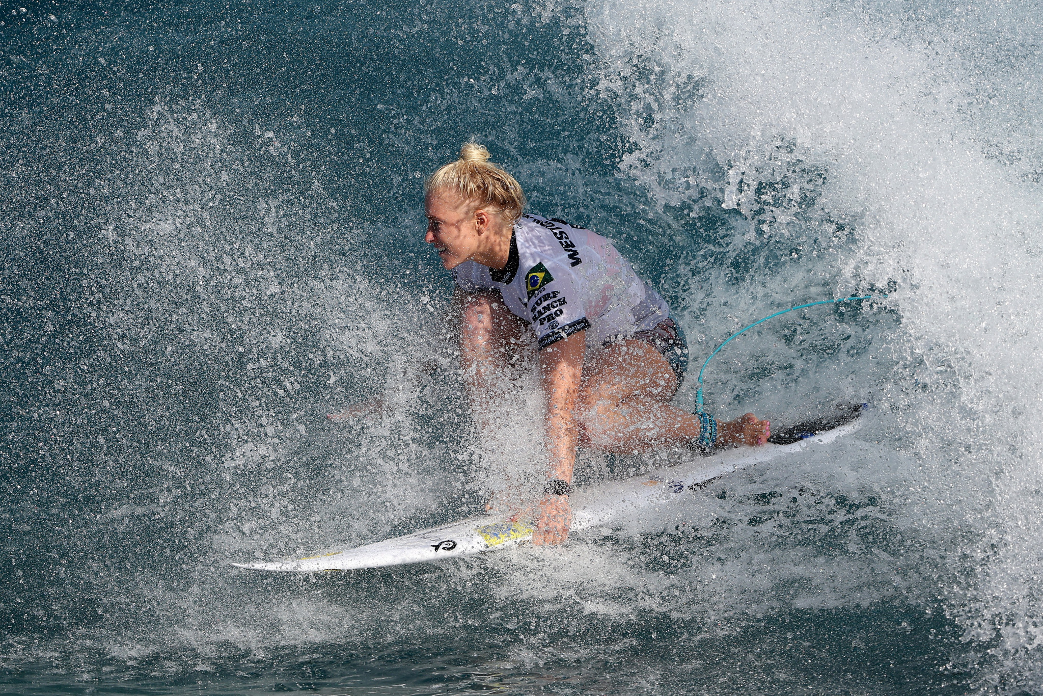 Brazil’s Tatiana Weston-Webb captured the women's title at the World Surfing Games ©Getty Images