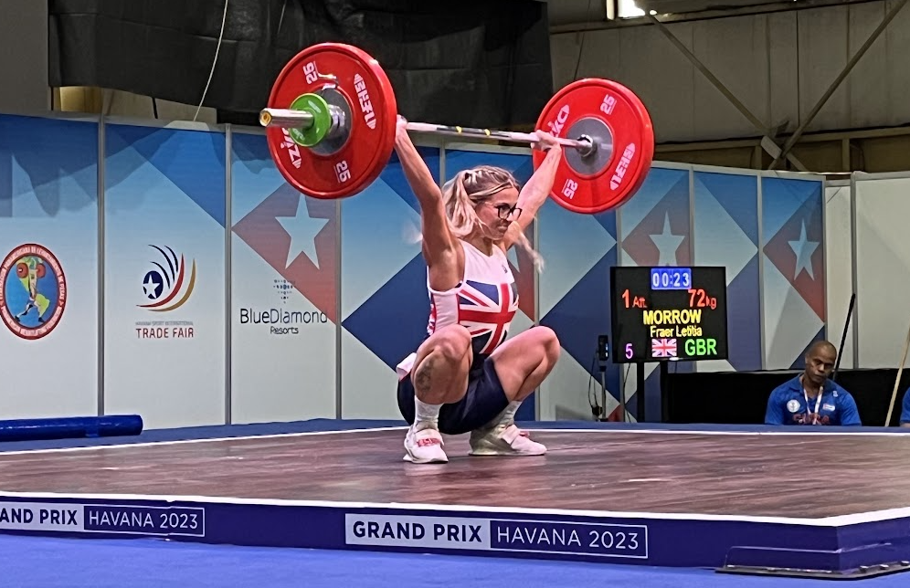 British weightlifter Morrow shrinks by 15 per cent to post Paris qualifying total 