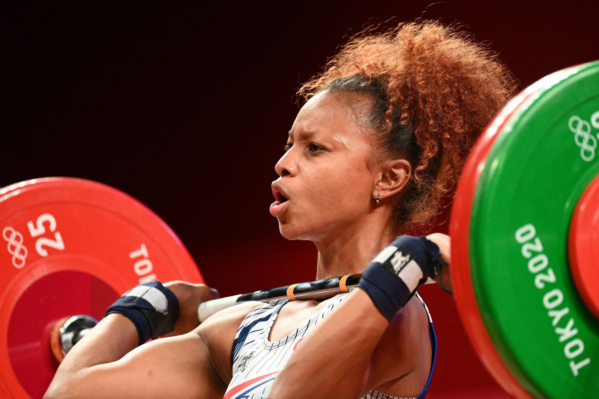 Dominican Republic's three-time Olympian Beatriz Piron made 86-105-191 at the IWF Grand Prix in Havana ©Getty Images