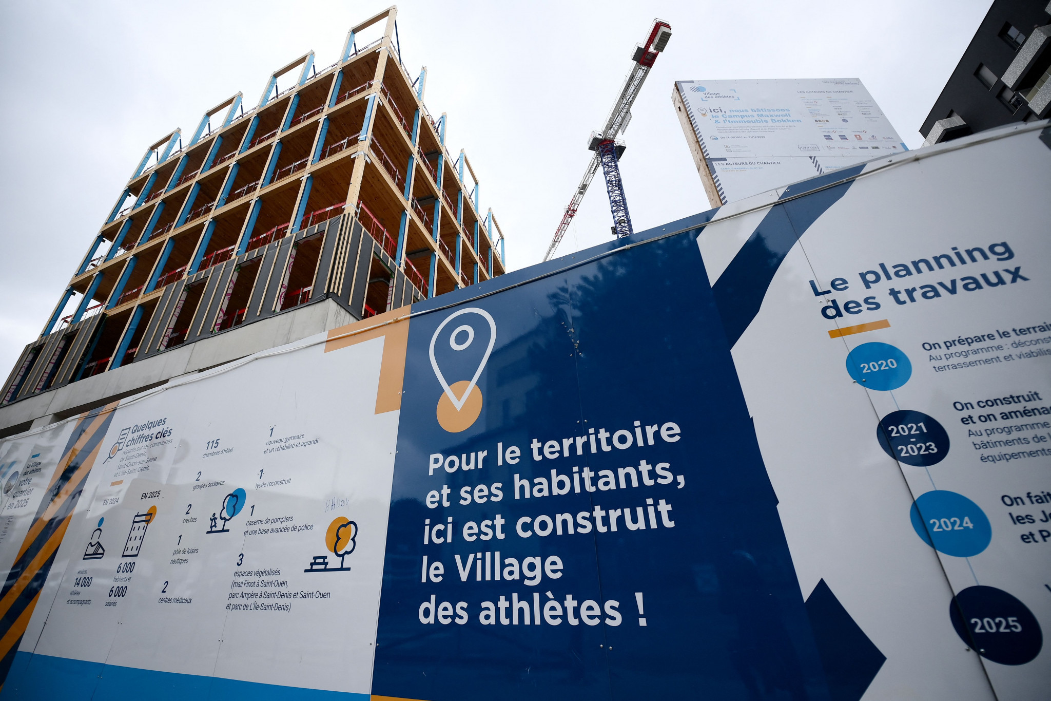 The Paris 2024 Olympic and Paralympic Village is set to be converted to housing for 6,000 residents after the Games ©Getty Images