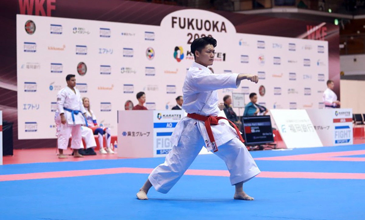 Six home athletes reached finals on the second day of the Karate-1 Premier League event in Fukuoka ©WKF