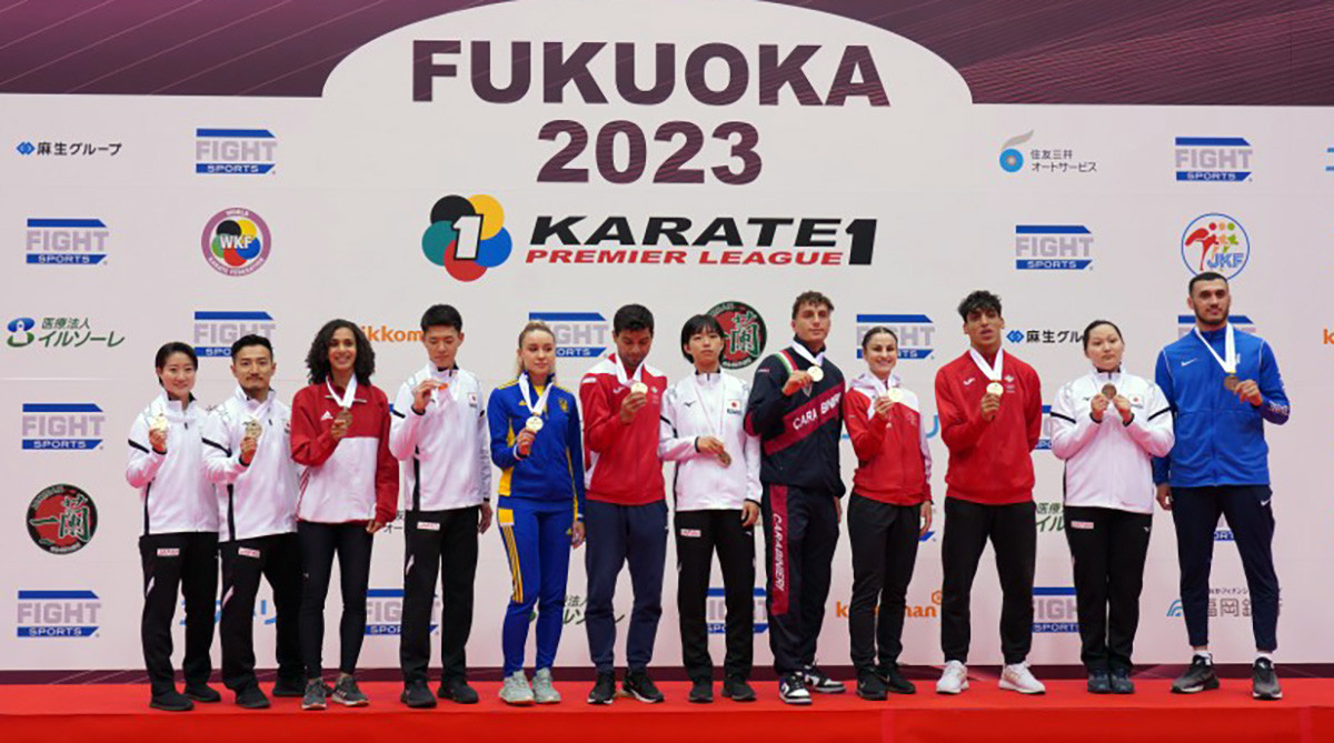 Japan won five of the available 12 gold medals at the penultimate Karate 1-Premier League event of the year in Fukuoka ©WKF
