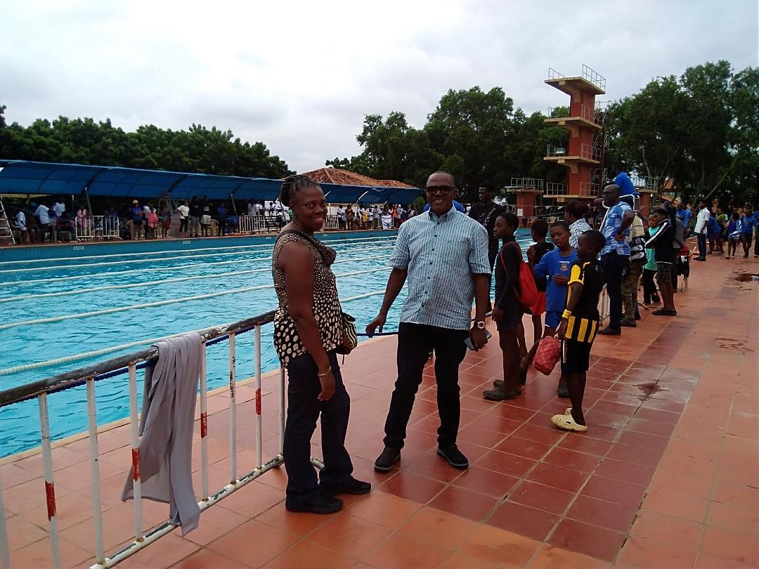 African Games chairman attends swimming competition at University of Ghana