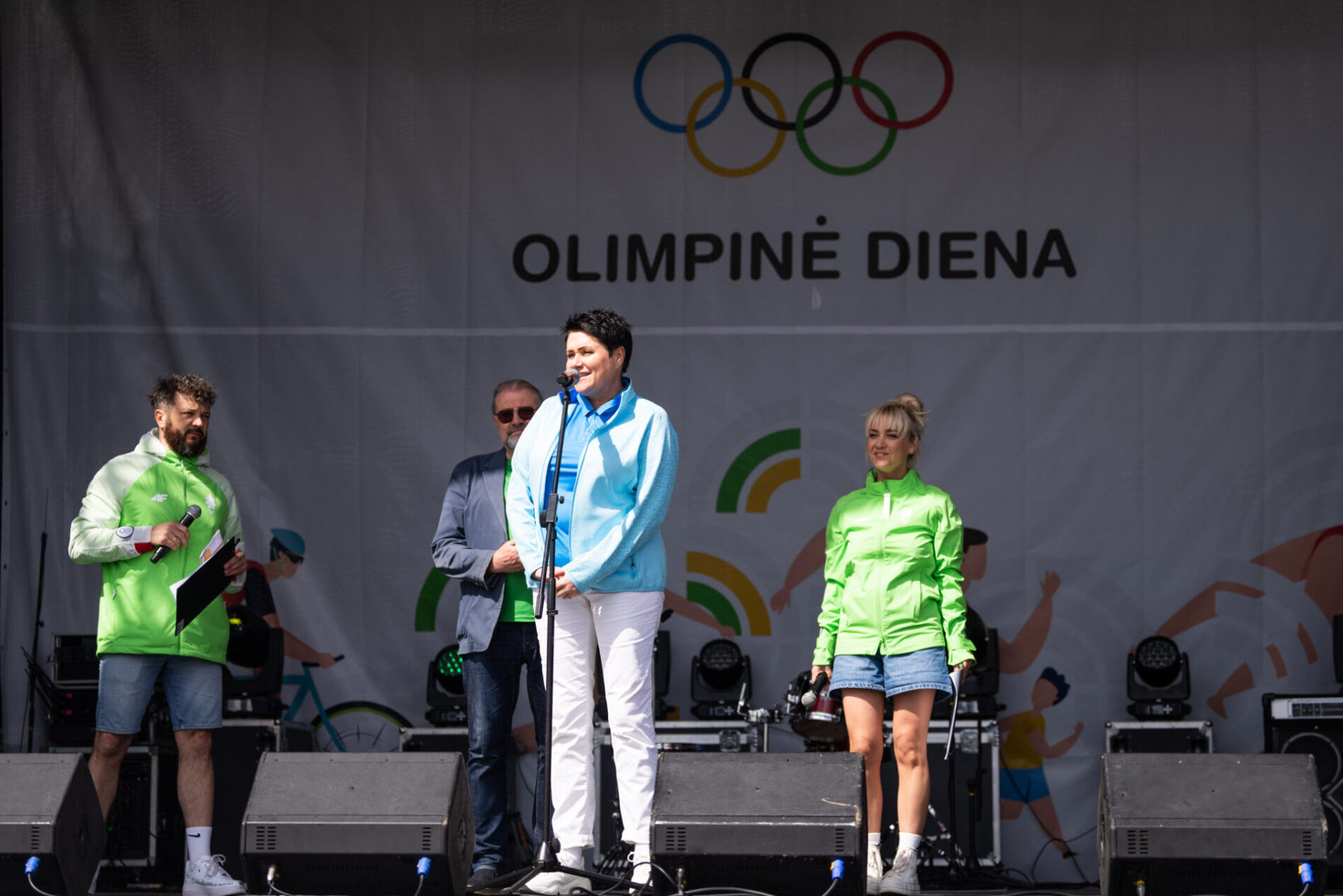 LNOC President Daina Gudzinevičiūtė said Olympic Day in Panevėžys was a 