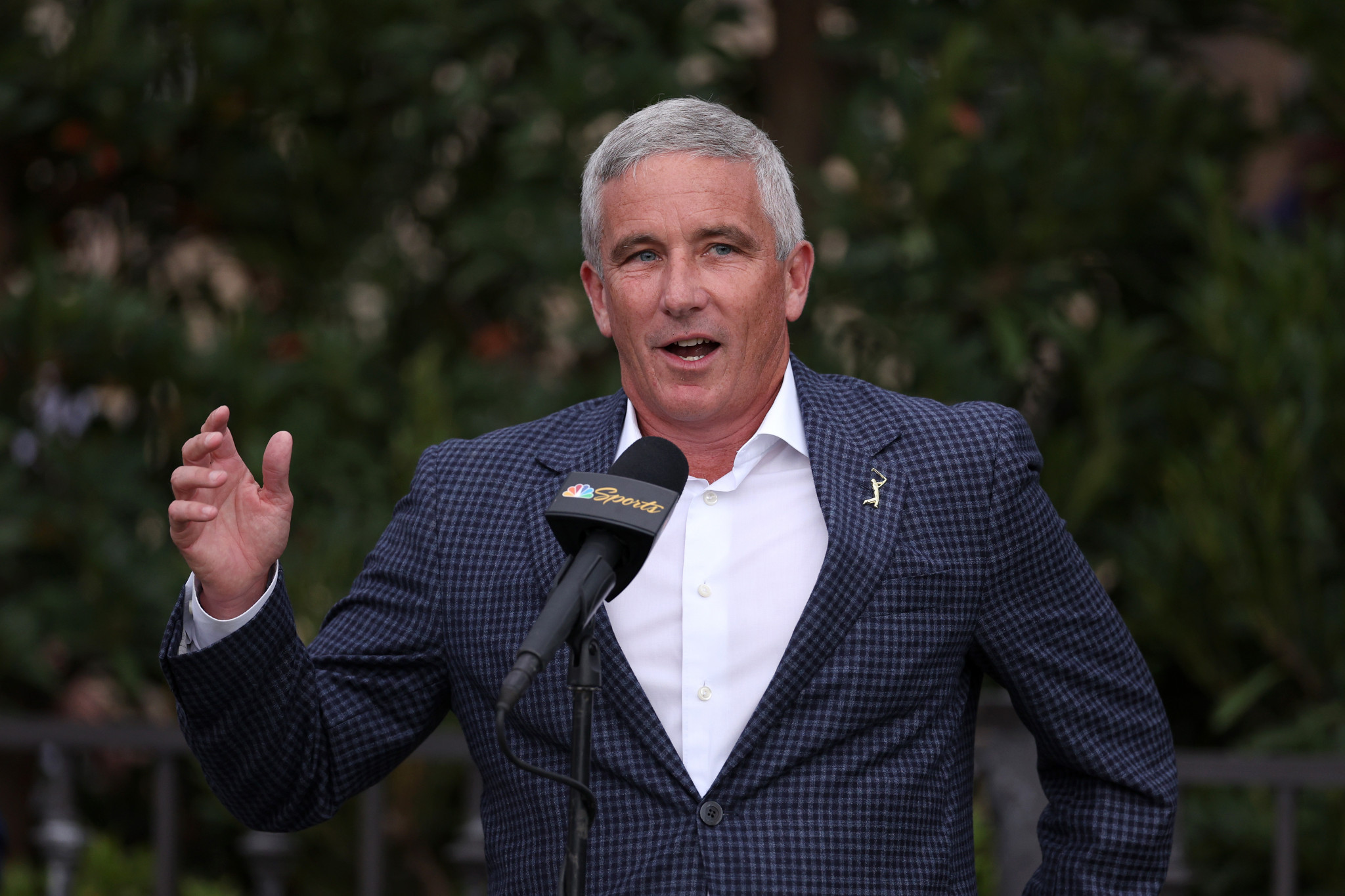 PGA Tour commissioner Jay Monahan is to step away from the role as he recuperates from a "medical situation" ©Getty Images