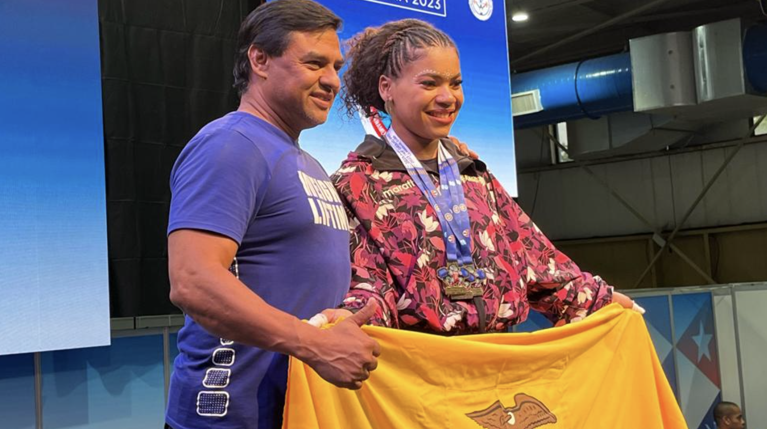 World record for Palacios continues stunning success for weightlifting's special family