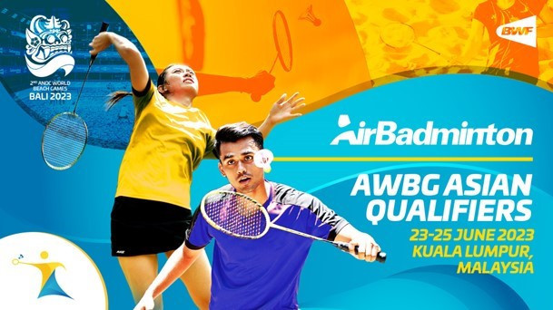 Seven countries confirmed for Asian AirBadminton qualifier for World Beach Games